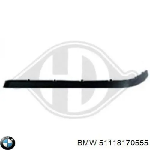 Молдинг переднього бампера, лівий 51118170555 BMW