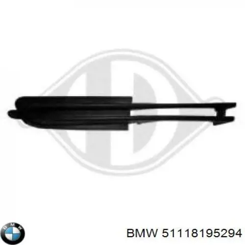 Заглушка протитуманки передньої правої на BMW 3 (E46)