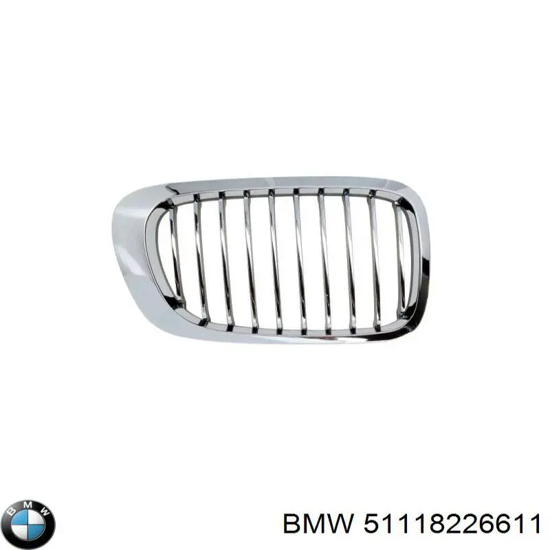 51118226611 BMW Решітка переднього бампера, ліва