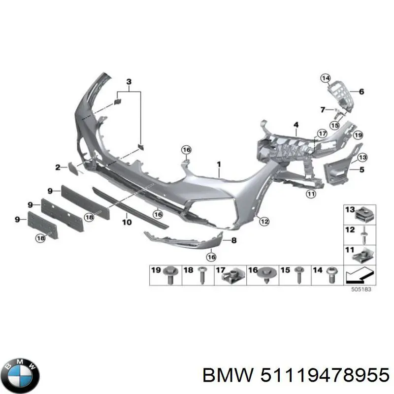  BMW 51119478955 ціна, від 50.37 USD