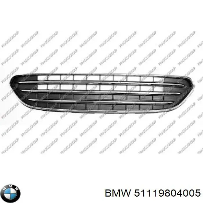 Решітка переднього бампера, центральна BMW 51119804005 ціна, від 139.36 USD