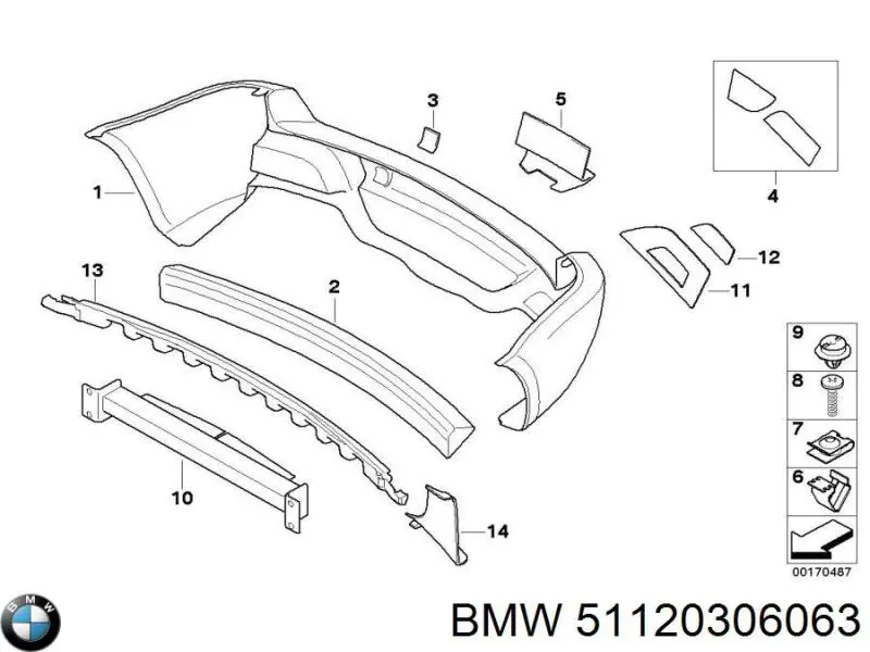 BMW 51120306063 ціна, від 158.20 USD