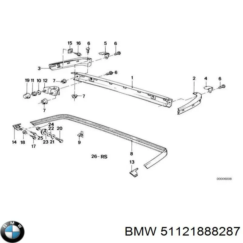  BMW 51121888287 ціна, від 25.33 USD