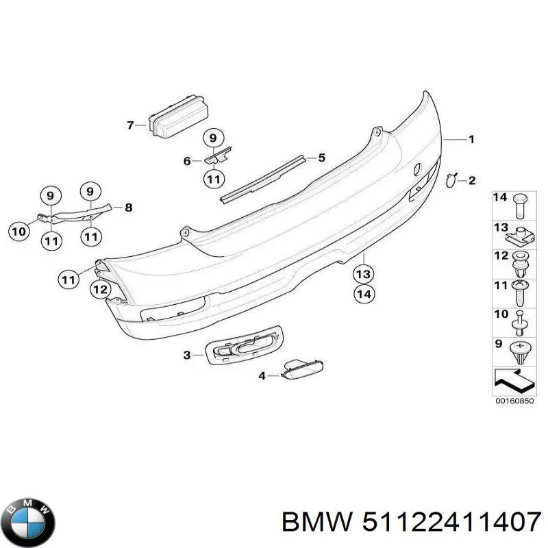 Купити 51122411407 BMW 