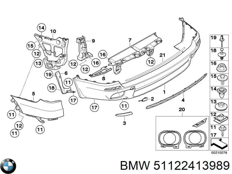  BMW 51122413989 ціна, від 38.55 USD