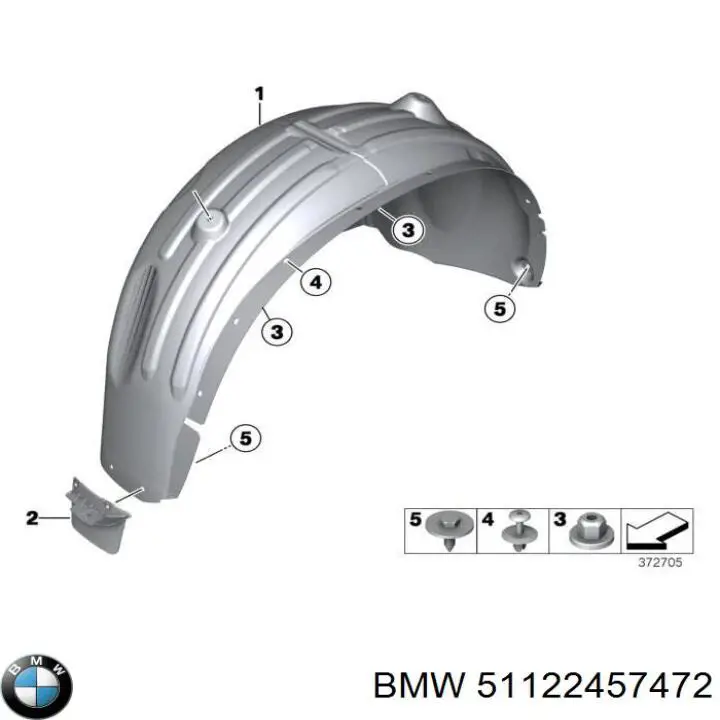  BMW 51122457472 ціна, від 28.10 USD
