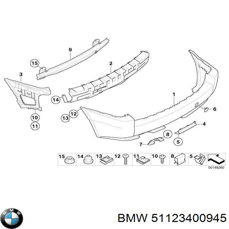  BMW 51123400945 ціна, від 12.67 USD