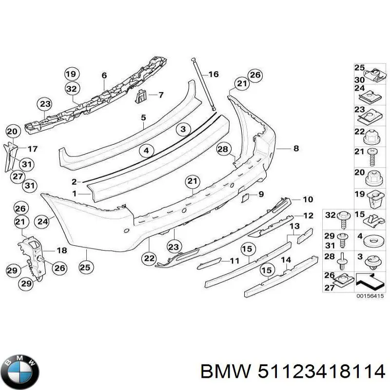  BMW 51123418114 ціна, від 68.06 USD