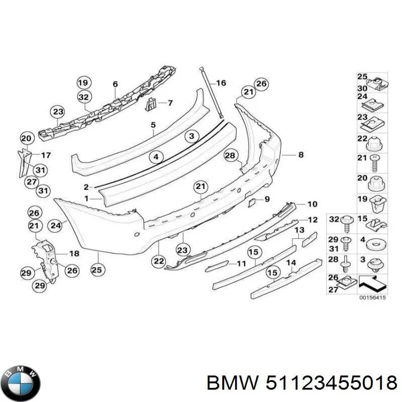 Купити 51123455018 BMW 