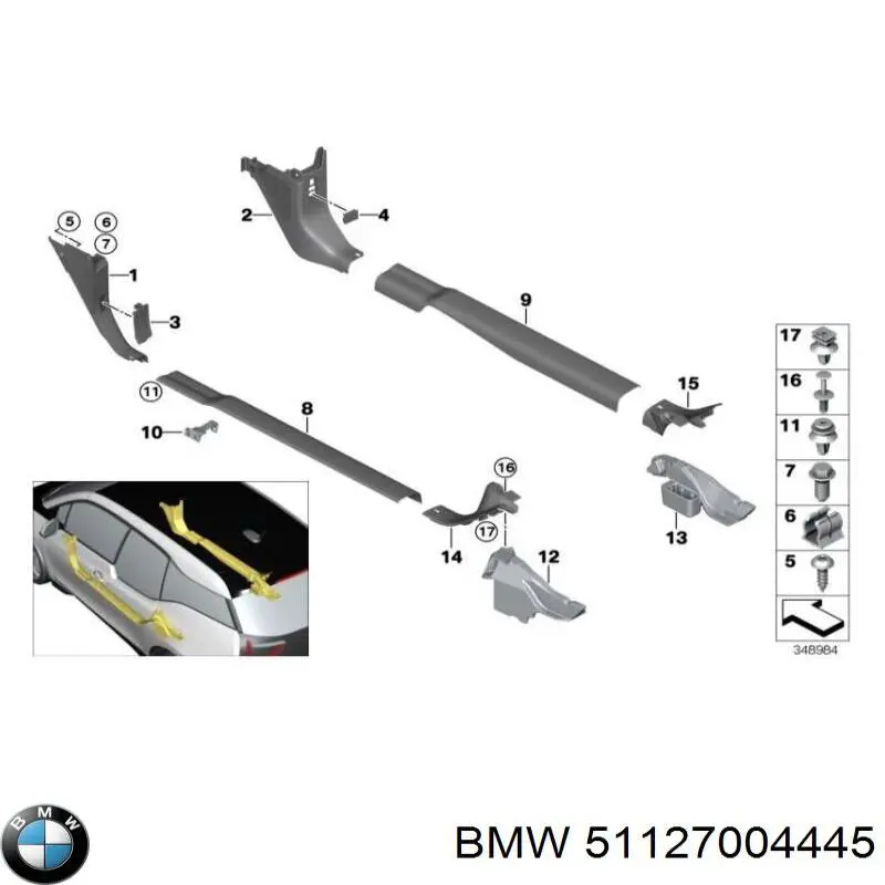 Ремкомплект головного гальмівного циліндру 51127004445 BMW