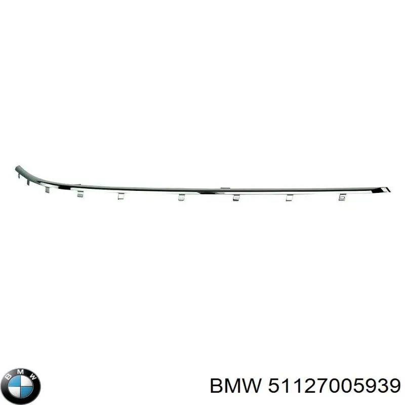 Молдинг заднього бампера, лівий BMW 51127005939 ціна, від 36.61 USD