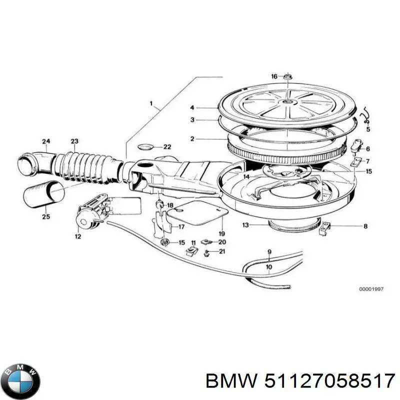 Направляюча заднього бампера, ліва BMW 51127058517 ціна, від 47.74 USD