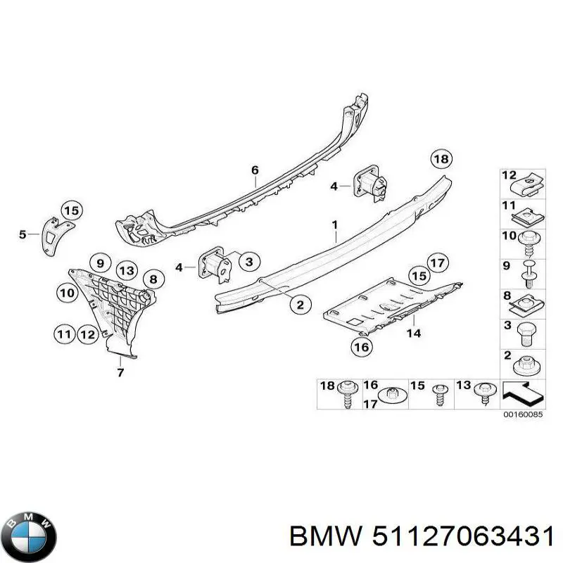 Купити 51127063431 BMW 