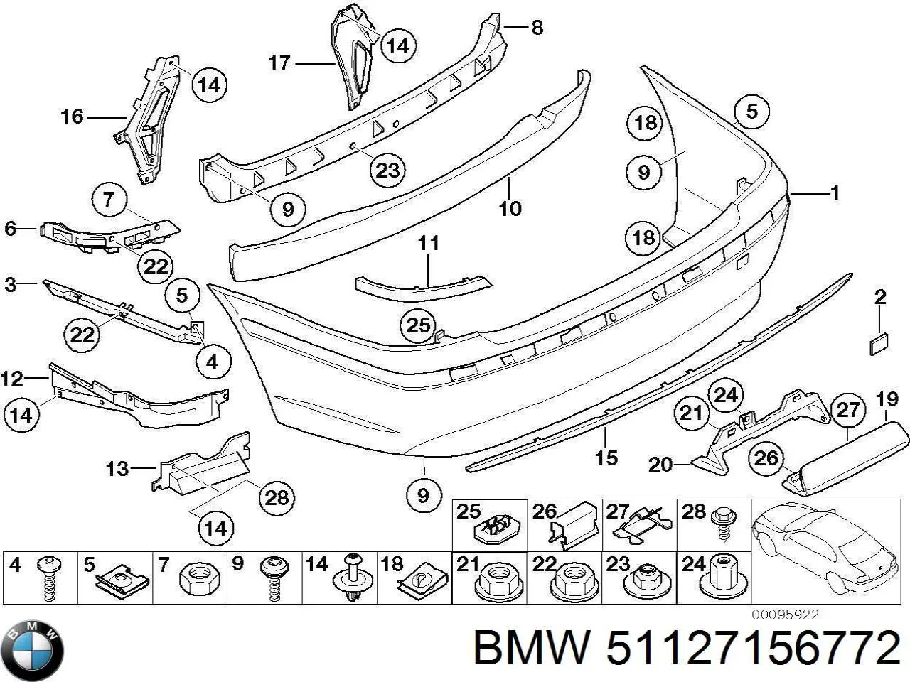 Купити 51127156772 BMW 