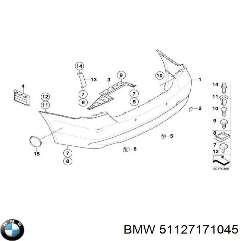 Кожух бампера заднього Signeda PBM041044BA ціна, від 87.75 USD