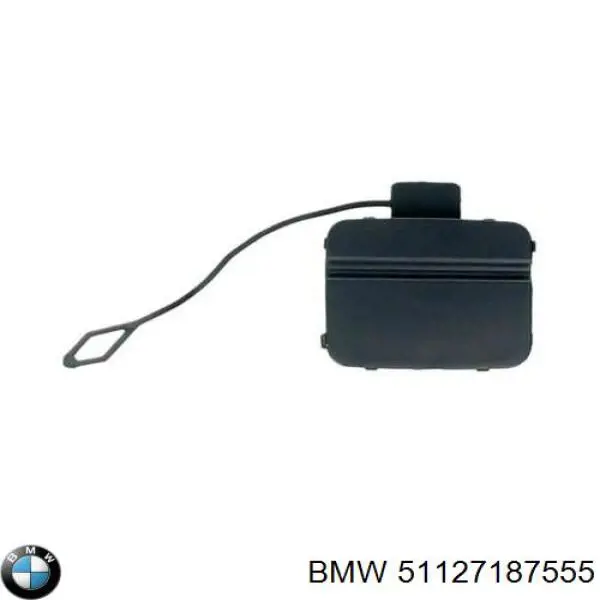 51127187555 BMW Заглушка бампера буксирувального гака, задня