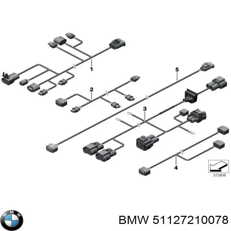 Кронштейн бампера заднього, зовнішній правий на BMW X3 (F25)
