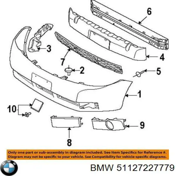 Купити 51127227779 BMW 
