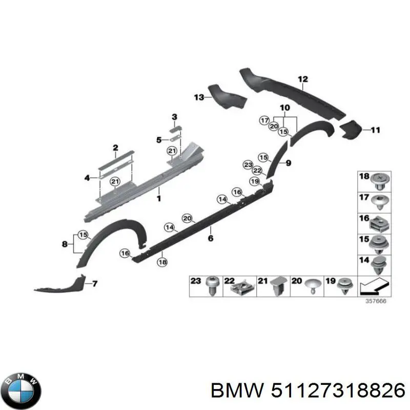  BMW 51127318826 ціна, від 41.53 USD