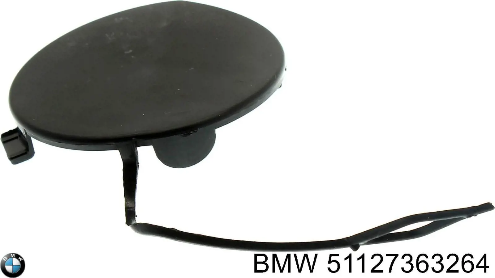 Заглушка бампера буксирувального гака, передня BMW 51127363264 ціна, від 18.12 USD