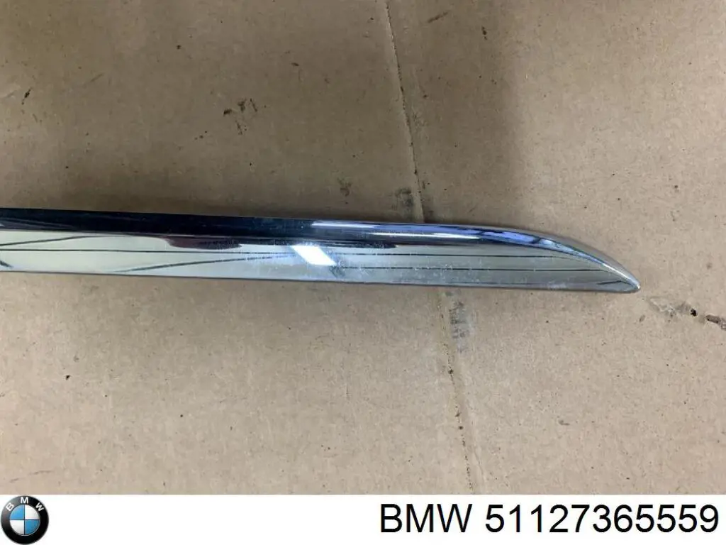 51127365559 BMW Молдинг заднього бампера, лівий