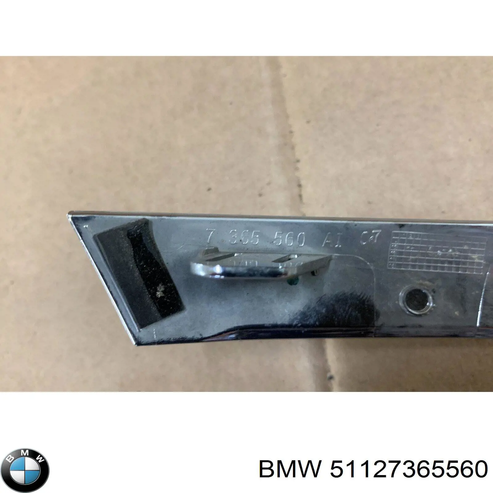 Молдинг заднього бампера, правий BMW 51127365560 ціна, від 22.37 USD