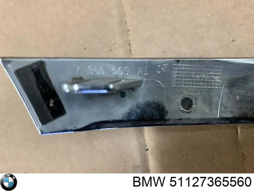 Купити 51127365560 BMW Молдинг заднього бампера, правий