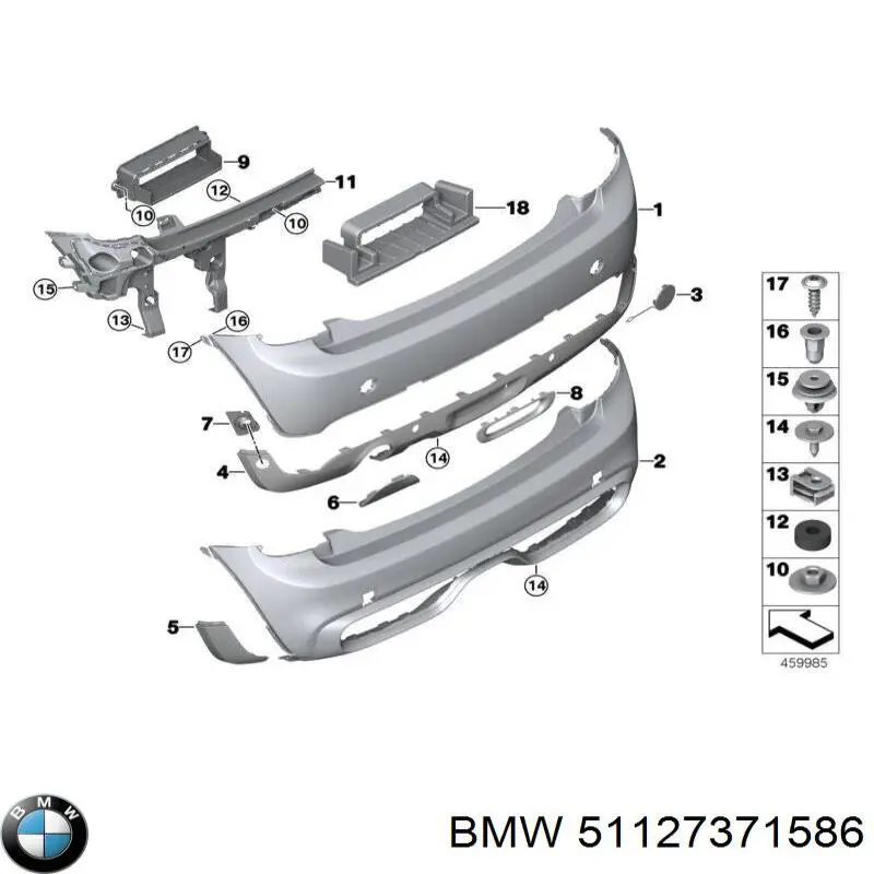 Купити 51127371586 BMW Насадка на глушник