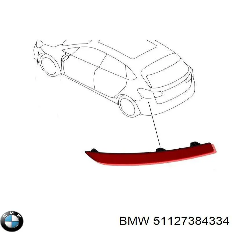Купити 51127384334 BMW Задній бампер