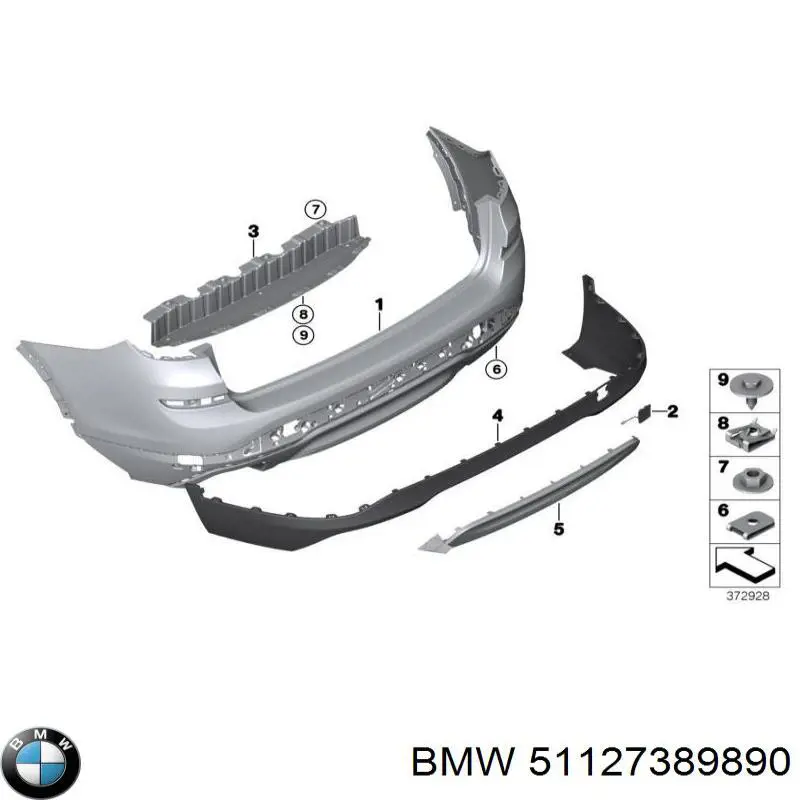  BMW 51127389890 ціна, від 168.35 USD