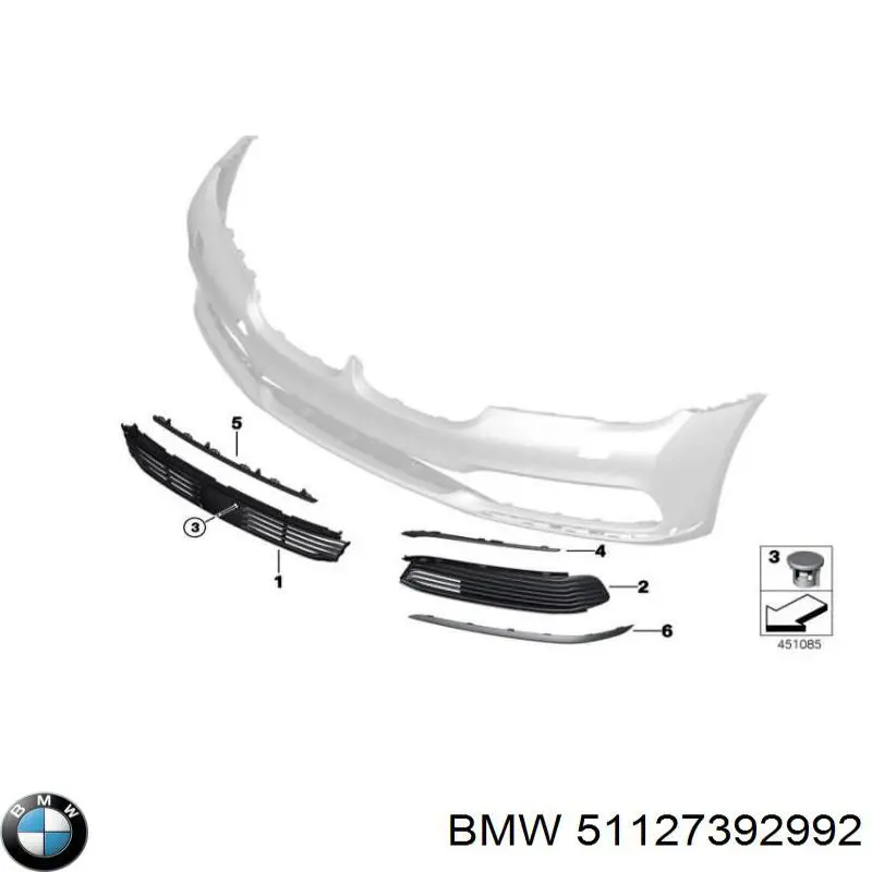 Купити 51127392992 BMW Задній бампер