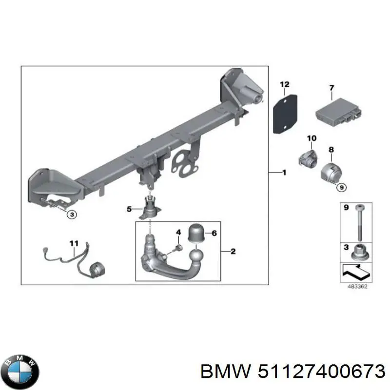 Прокладка адаптера маслянного фільтра BMW 51127400673 ціна, від 3.94 USD