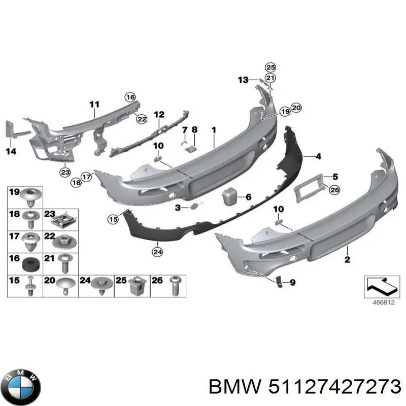  BMW 51127427273 ціна, від 7.58 USD