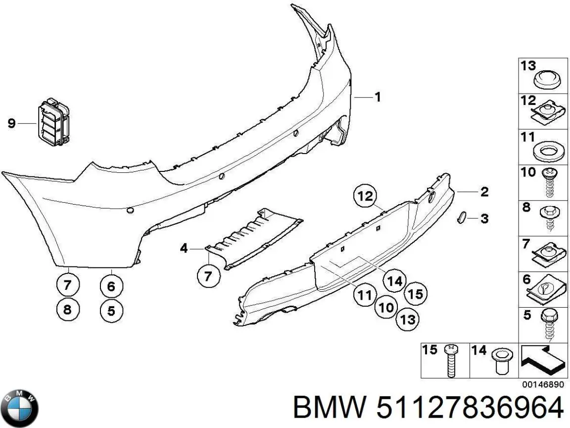  BMW 51127836964 ціна, від 18.78 USD