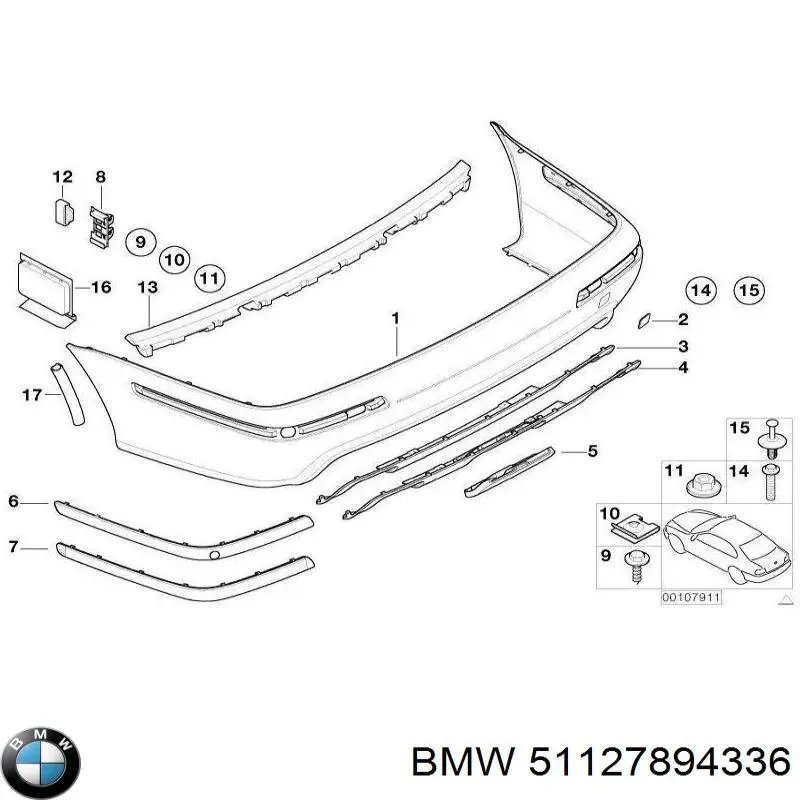 Купити 51127894336 BMW 