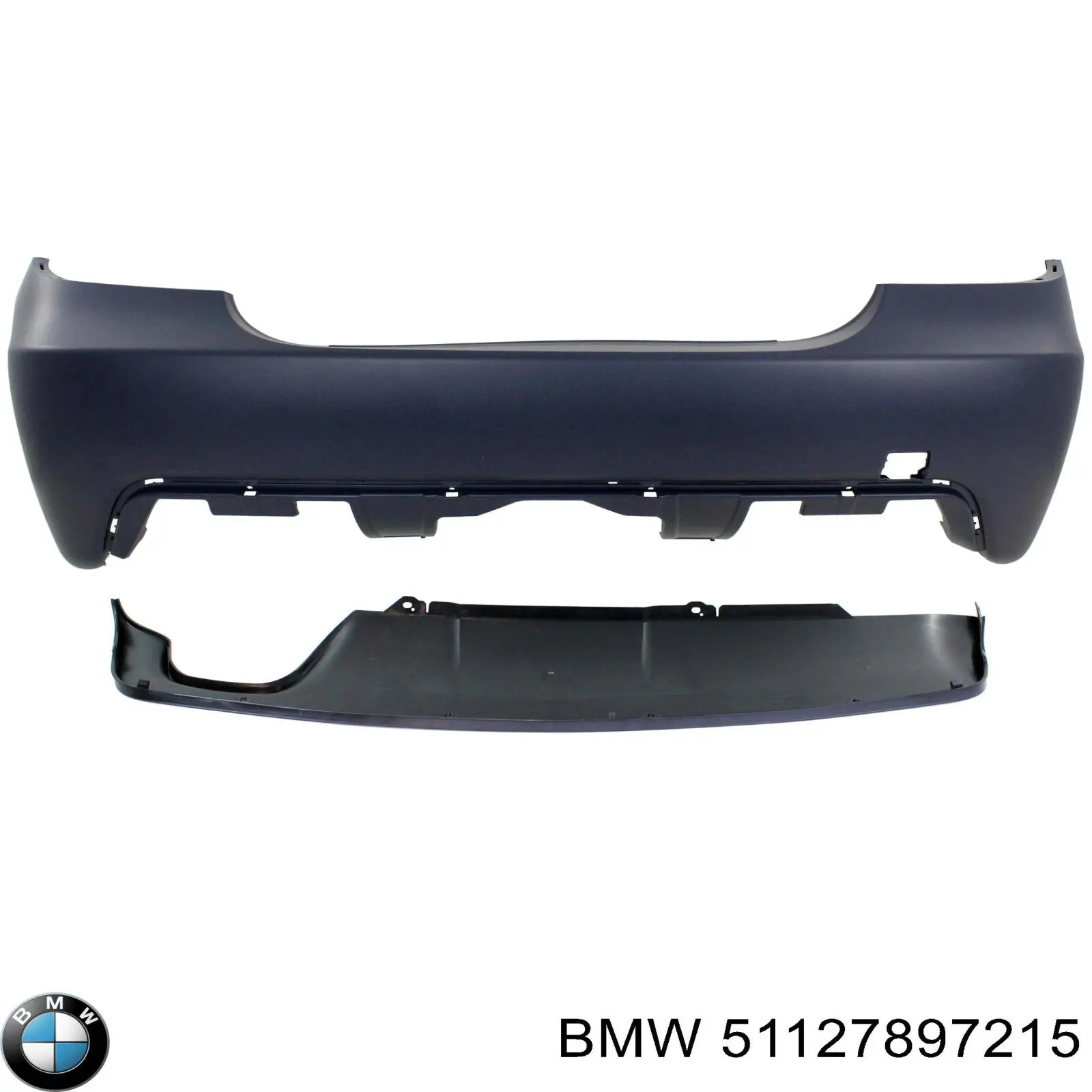 51127897215 BMW Спойлер заднього бампера