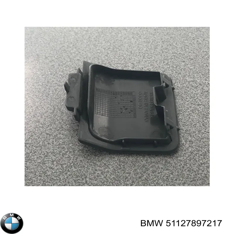 Заглушка бампера буксирувального гака, задня BMW 51127897217