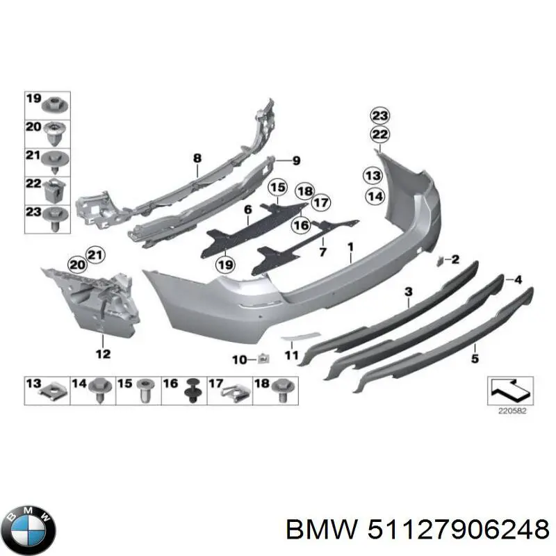 Спойлер заднього бампера Autotechteile 7035143 ціна, від 64.14 USD