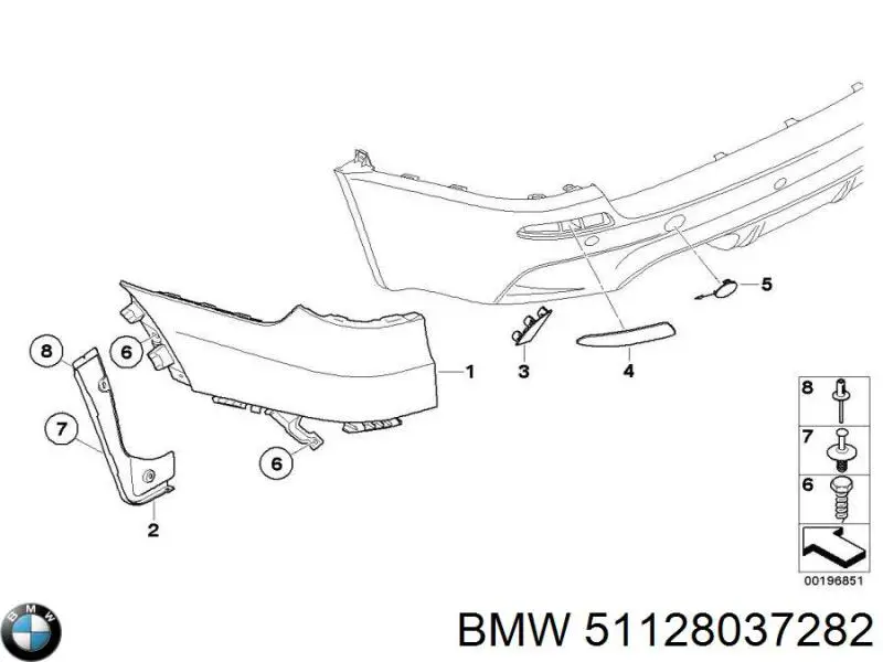 Купити 51128037282 BMW 