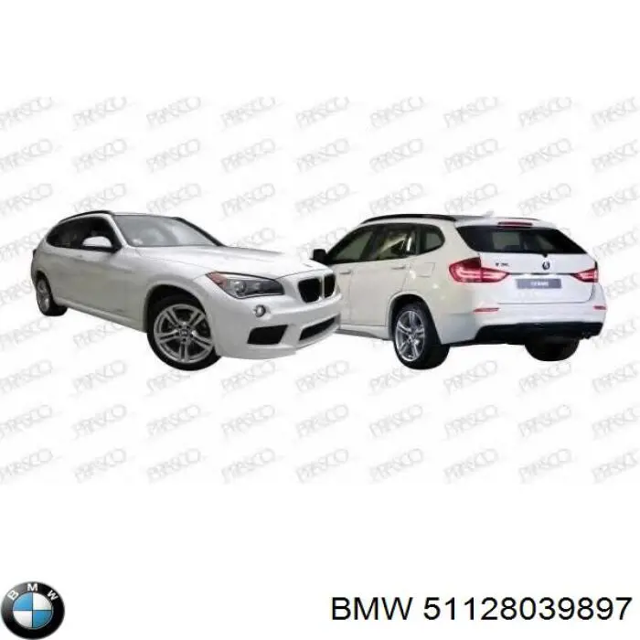 Бампер задній 51128039897 BMW