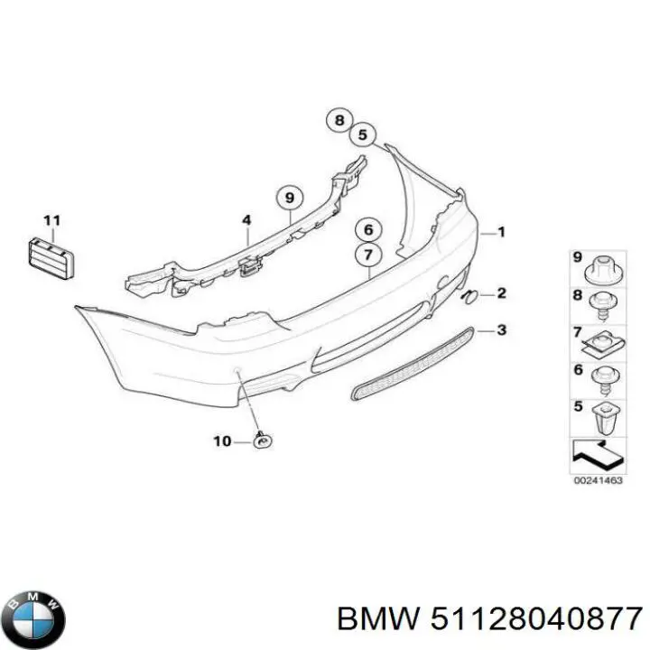  BMW 51128040877 ціна, від 30.22 USD