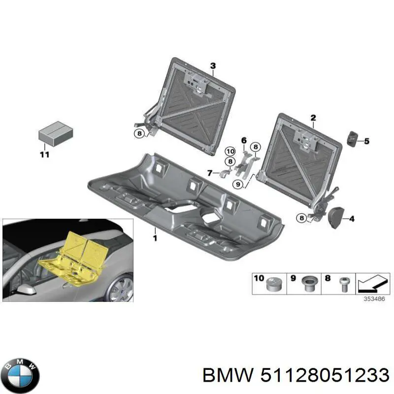  BMW 51128051233 ціна, від 280.77 USD