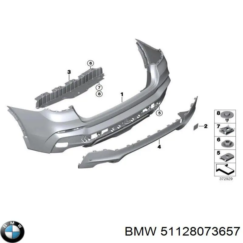  BMW 51128073657 ціна, від 677.78 USD