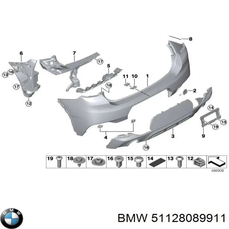  BMW 51128089911 ціна, від 19.60 USD