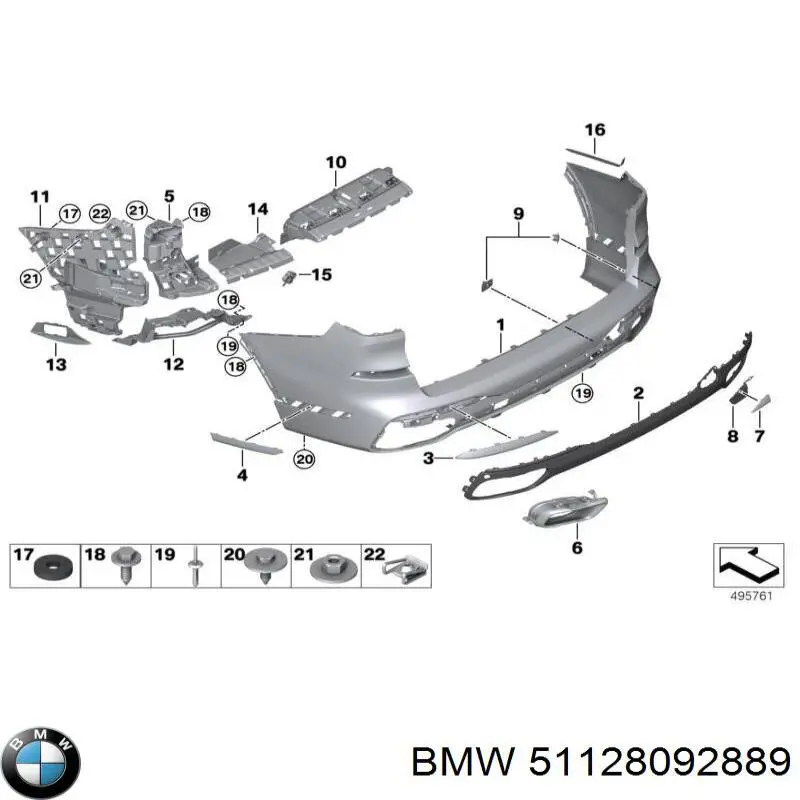  BMW 51128092889 ціна, від 120.36 USD