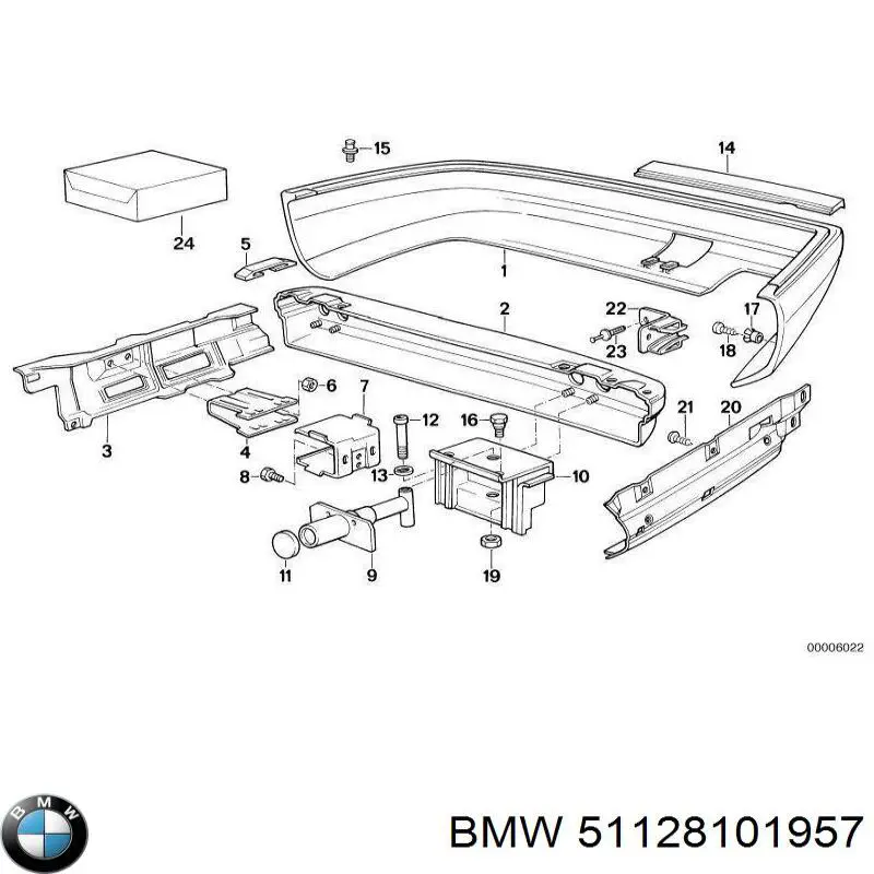 Купити 51128111939 BMW Задній бампер