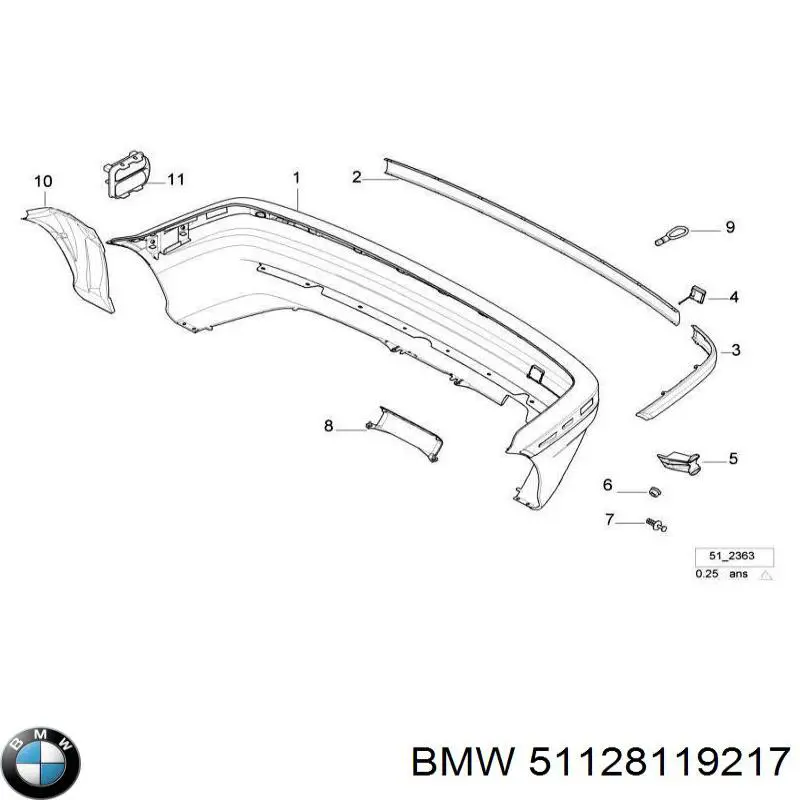  BMW 51128151584 ціна, від 6.33 USD