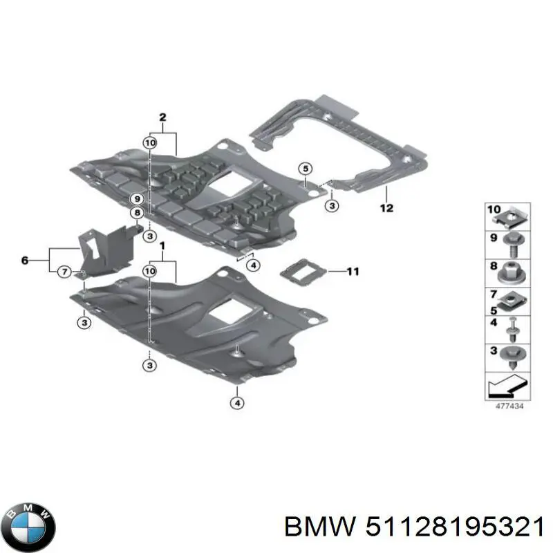 Купити 51128195321 BMW 