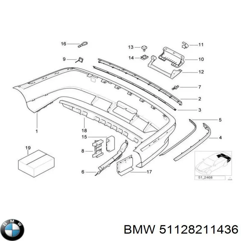 BMW 51128211436 ціна, від 0.72 USD