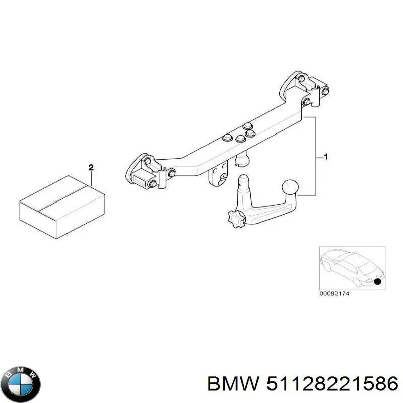  BMW 51128221586 ціна, від 39.95 USD